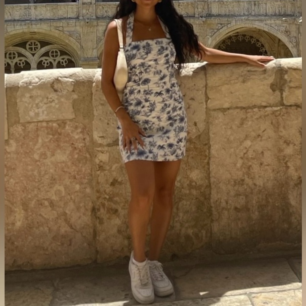 Abercrombie Palm Tree Halter Dress - Picture 6 of 8
